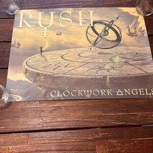 Rush Clockwork Angels Lithograph Poster Limited Edition 292 Out Of 500